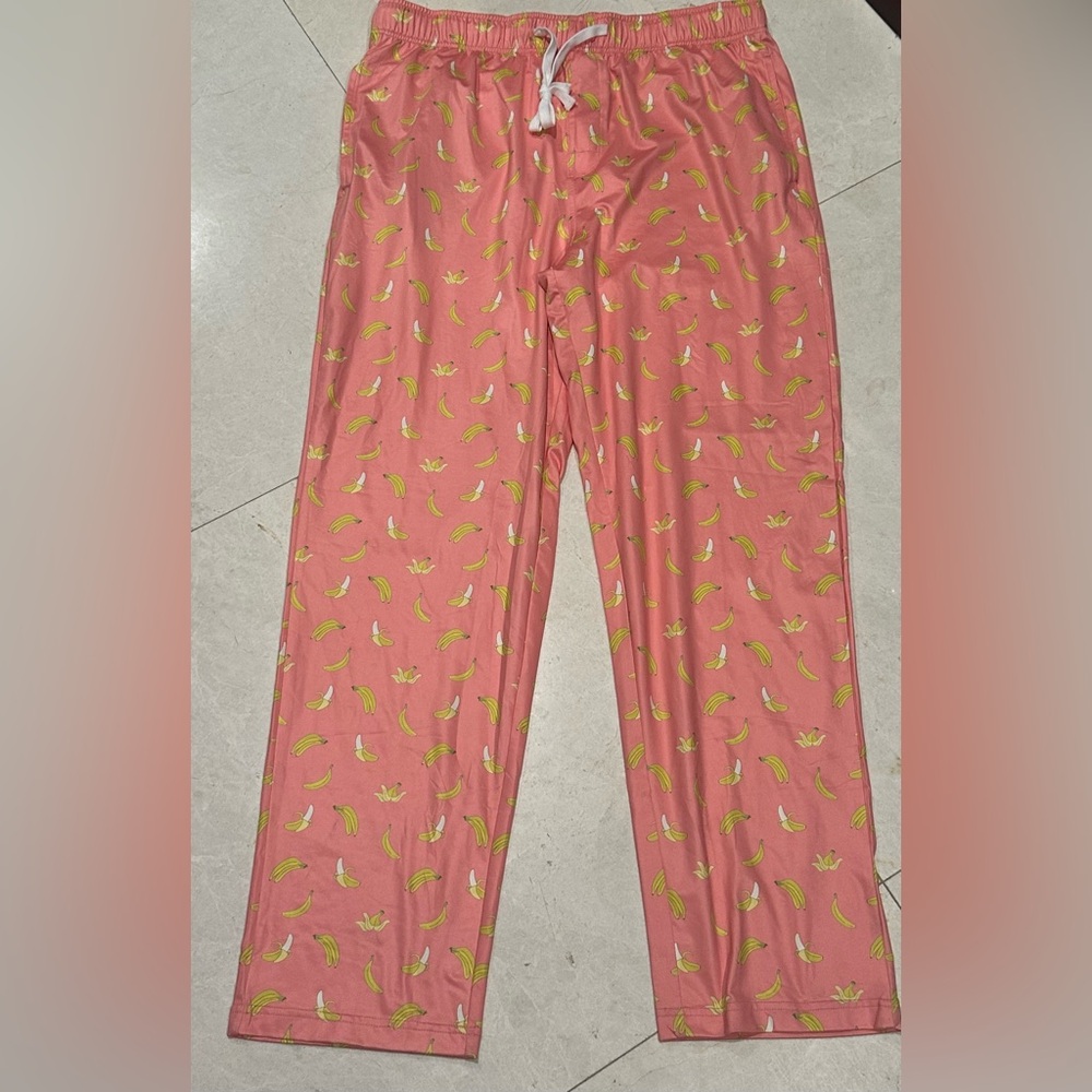 Bermies banana print pajama pants NWT
